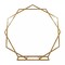 8 ft Gold Dual Geometric Shape Metal Wedding Arch Backdrop Stand Party Events